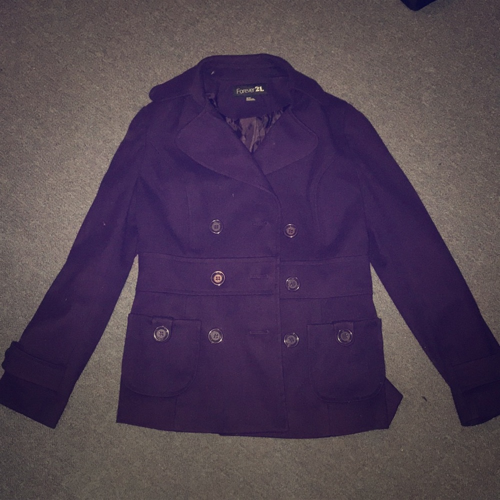 PURPLE PEA COAT !